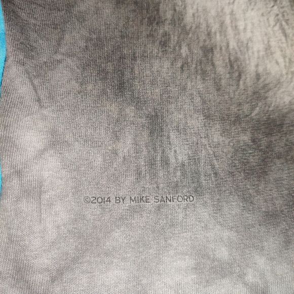 The Mountain Shirt Mens Large Tie Dye Gray Wolf 3D Graphic Wild Life Art Wolves - Picture 12 of 12